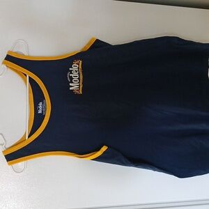 Modelo Navy and Yellow Tank Top